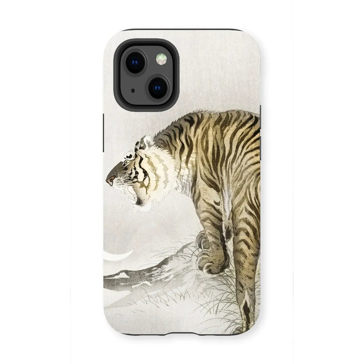 Roaring Tiger - Japanese Shin-hanga Phone Case - Ohara Koson - Iphone 13 Mini / Matte - Mobile Phone Cases - Aesthetic
