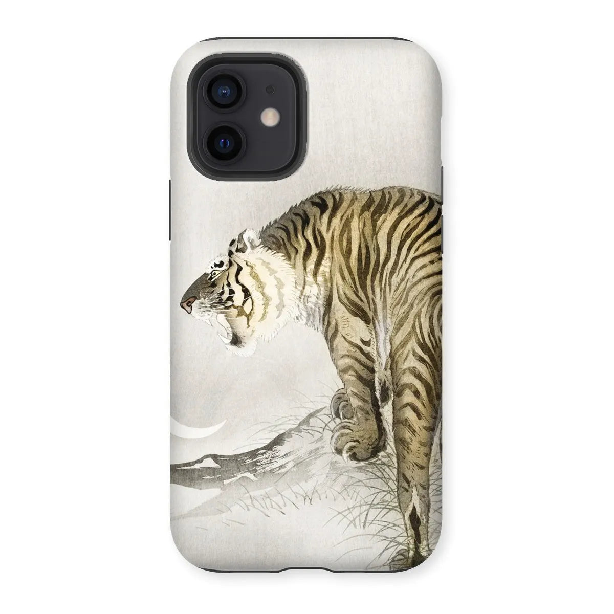 Roaring Tiger - Japanese Shin-hanga Phone Case - Ohara Koson - Iphone 12 / Matte - Mobile Phone Cases - Aesthetic Art