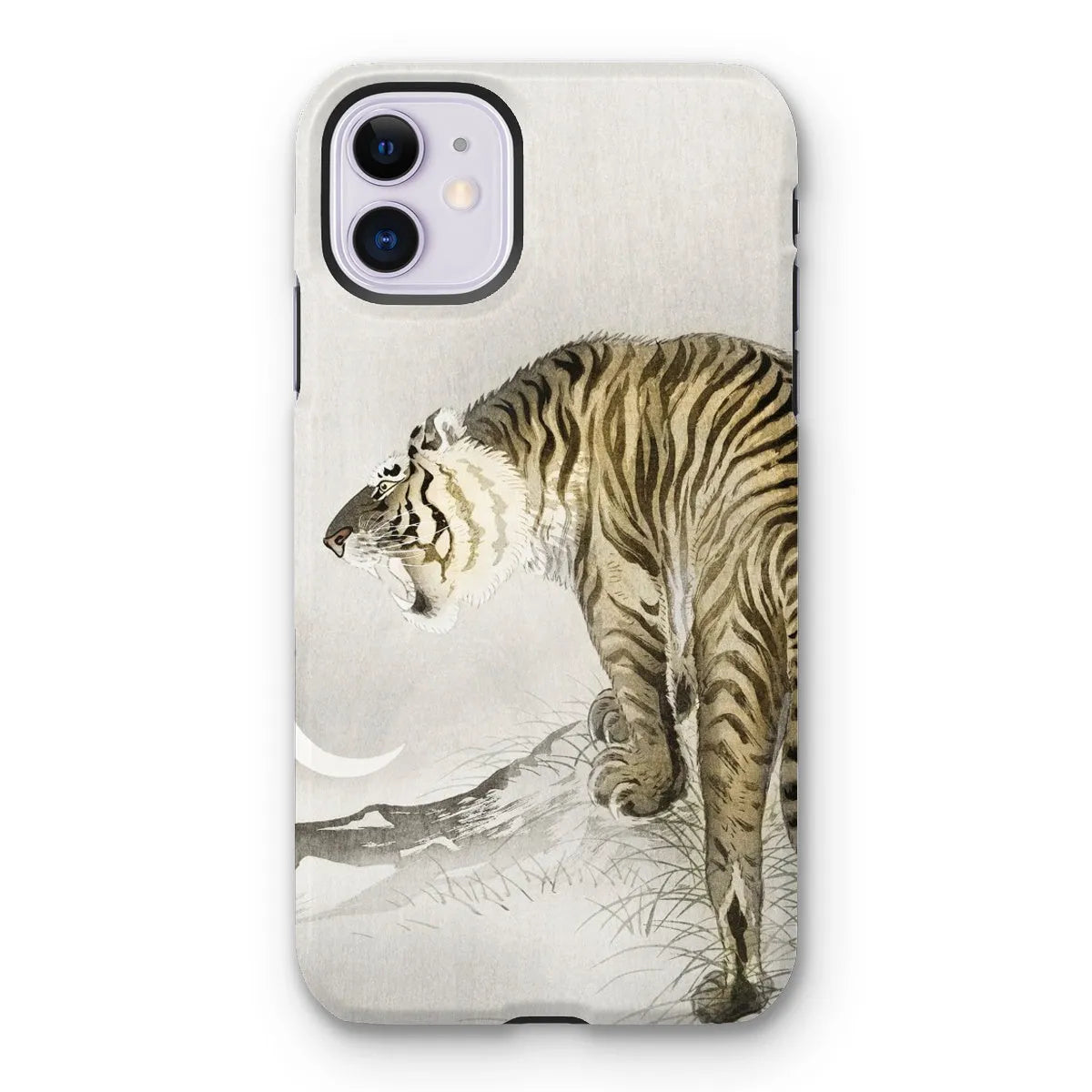 Roaring Tiger - Japanese Shin-hanga Phone Case - Ohara Koson - Iphone 11 / Matte - Mobile Phone Cases - Aesthetic Art
