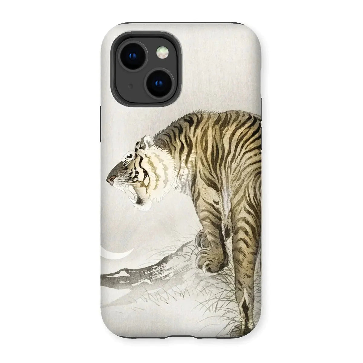 Roaring Tiger - Japanese Shin-hanga Phone Case - Ohara Koson - Iphone 14 / Matte - Mobile Phone Cases - Aesthetic Art