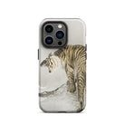 Roaring Tiger Ohara Koson Shin Hanga Iphone Case, 14 Pro / Matte, Tiger Themed Phone Case