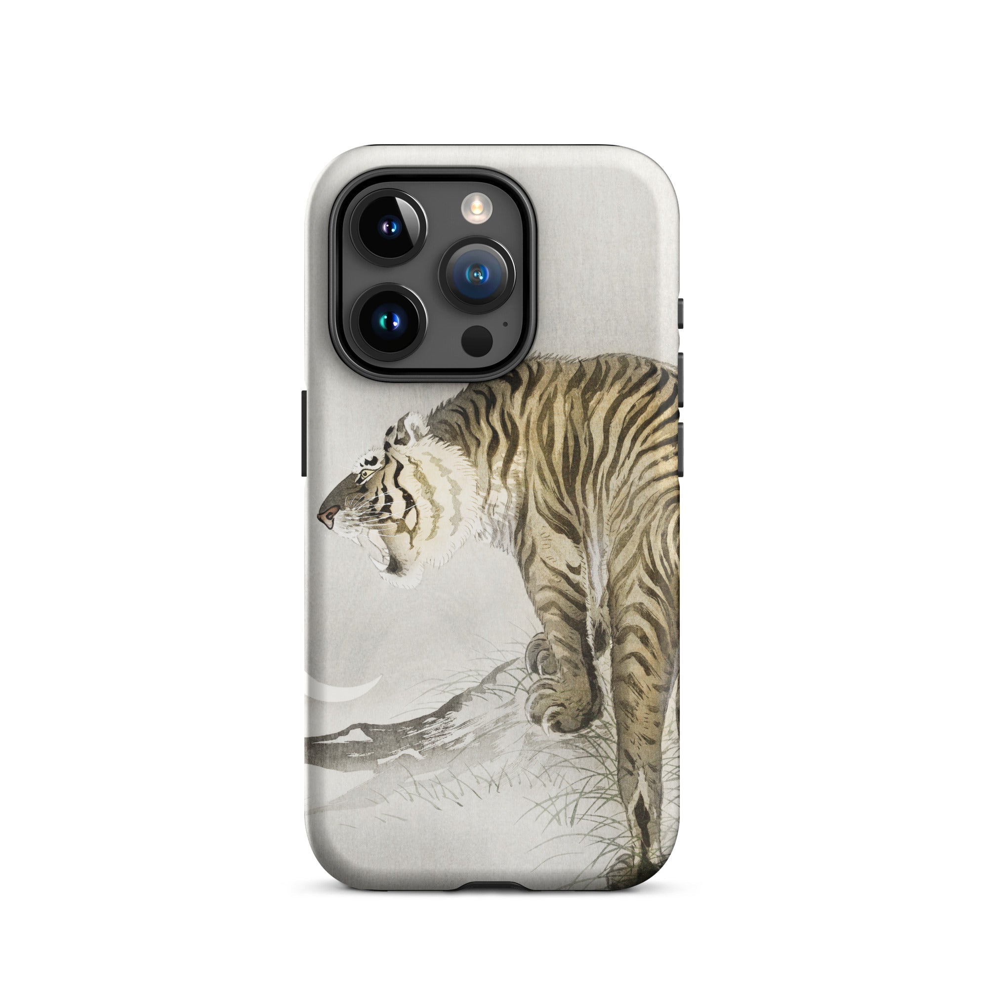 Roaring Tiger Ohara Koson Shin Hanga Iphone Case, 15 Pro / Matte, Tiger Themed Phone Case
