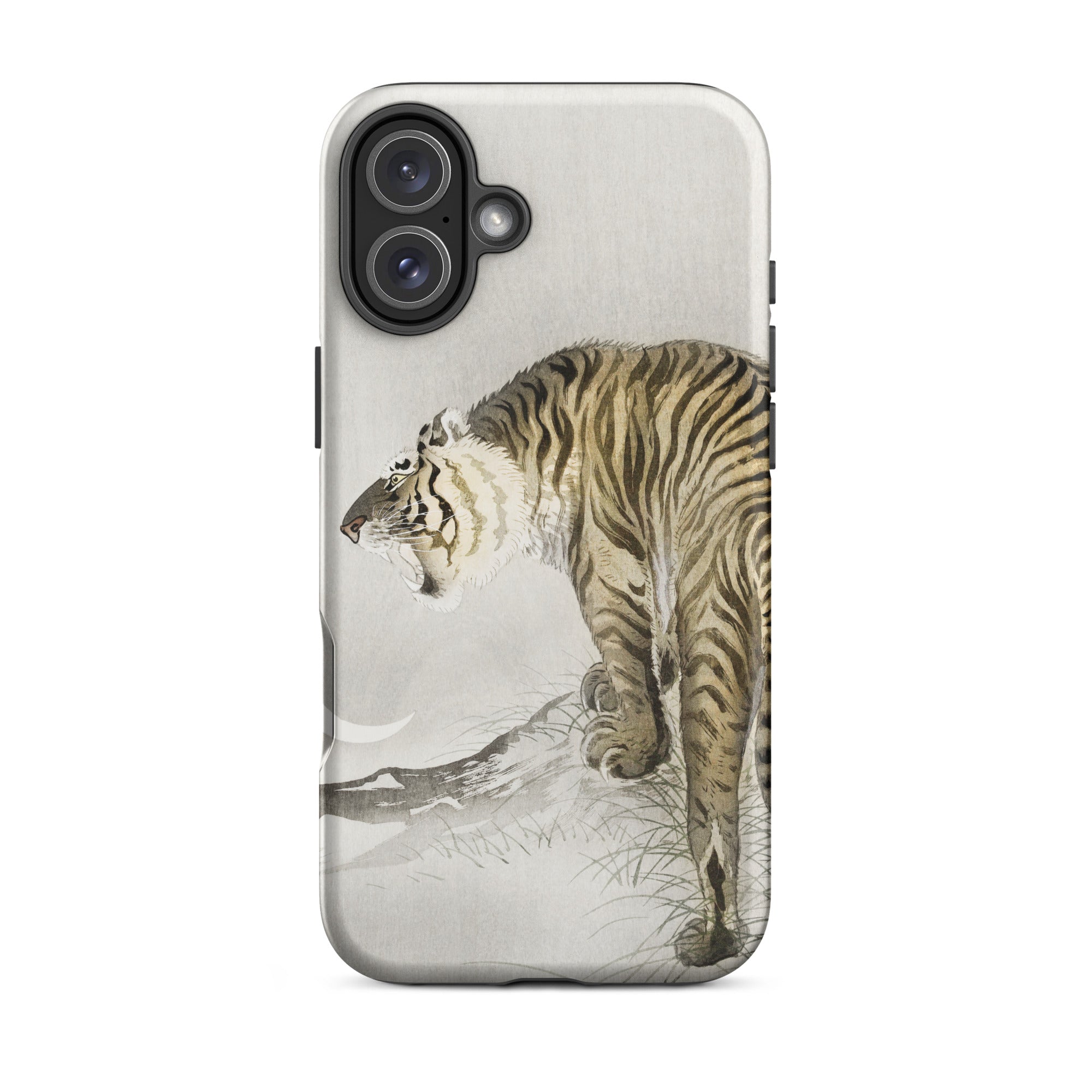 Roaring Tiger Ohara Koson Shin Hanga Iphone Case, 16 Plus / Matte, Tiger Themed Phone Case