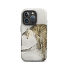 Roaring Tiger Ohara Koson Shin Hanga Iphone Case, 16 Pro / Matte, Tiger Themed Phone Case