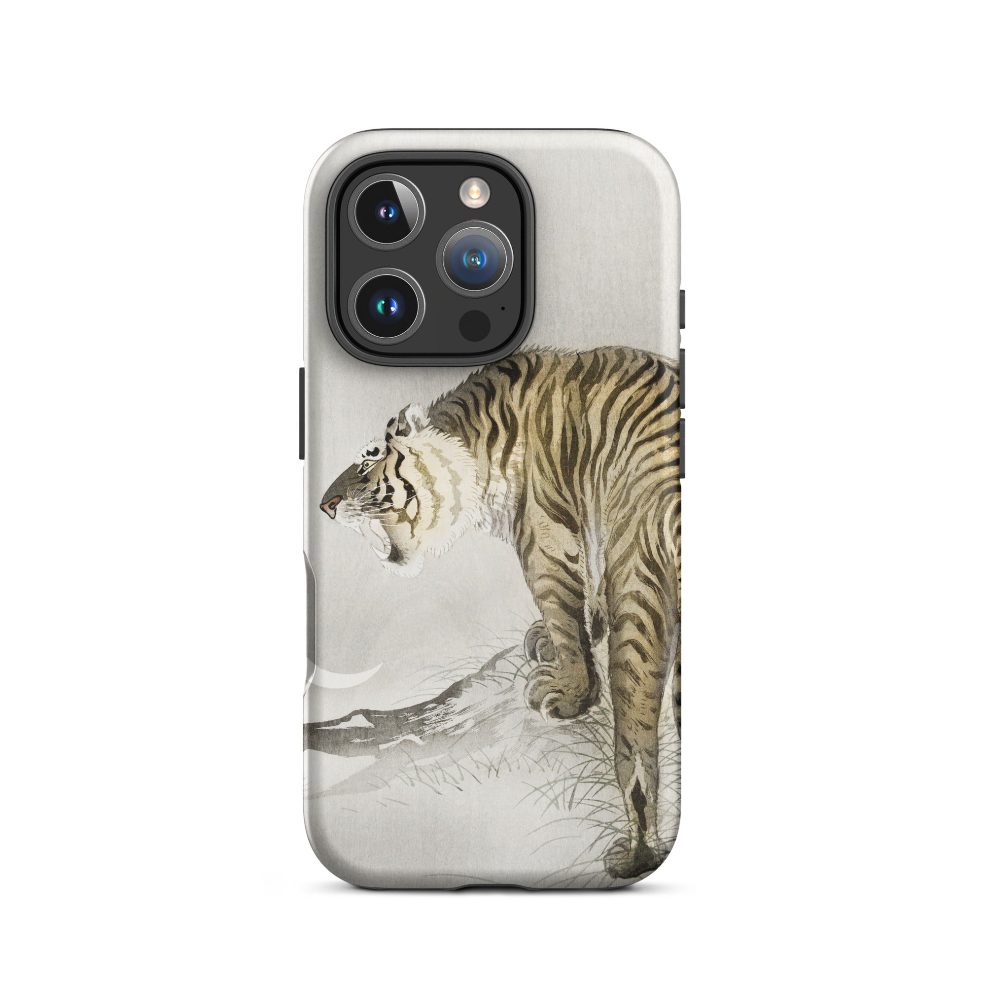 Roaring Tiger Ohara Koson Shin Hanga Iphone Case, 16 Pro / Matte, Tiger Themed Phone Case