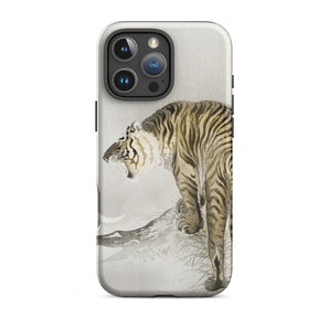 Roaring Tiger - Ohara Koson Shin-hanga Iphone Case, 16 Pro Max / Matte, Tiger-themed Phone Case
