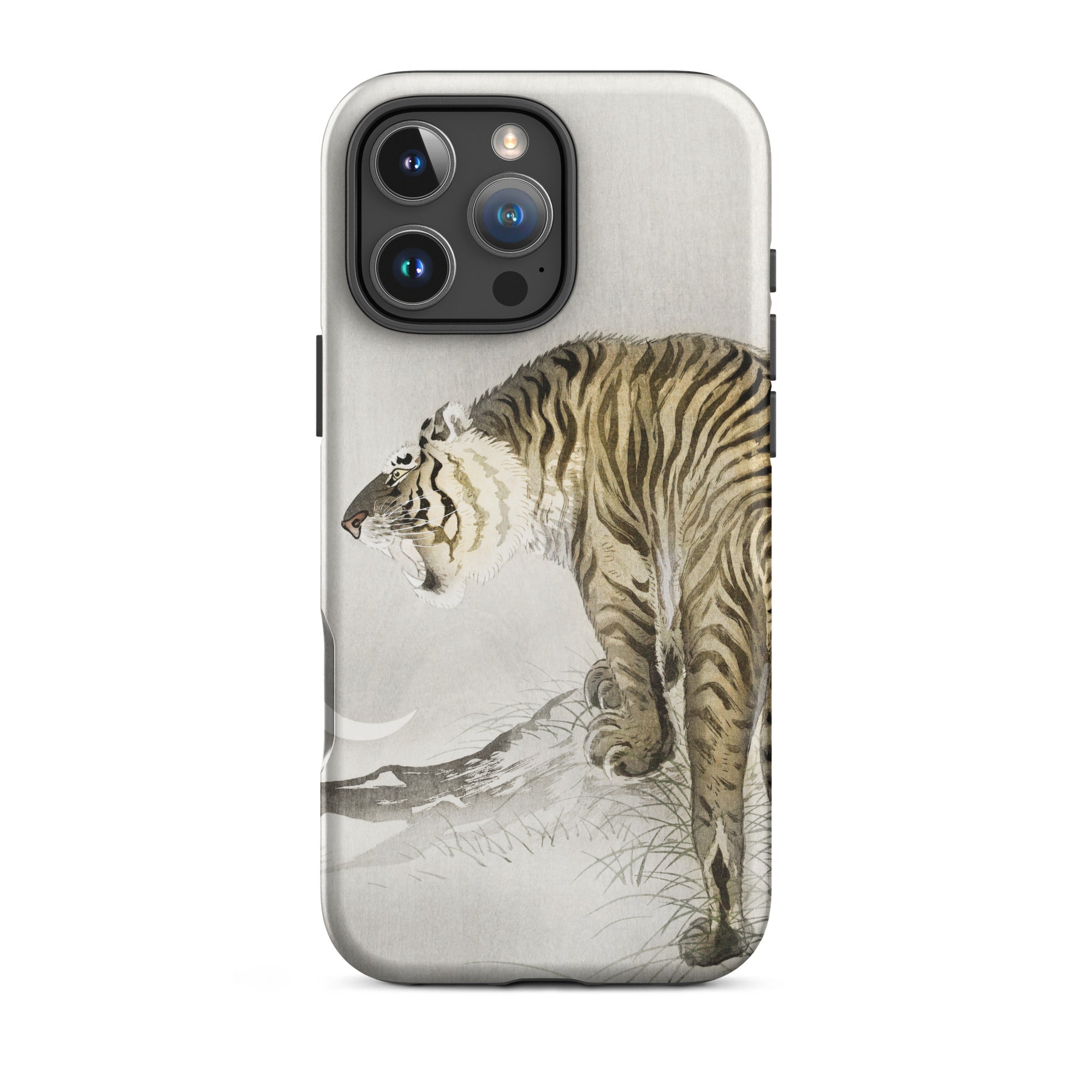 Roaring Tiger Ohara Koson Shin Hanga Iphone Case, 16 Pro Max / Matte, Tiger Themed Phone Case
