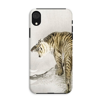Roaring Tiger - Ohara Koson Shin-hanga Phone Case Iphone Xr / Matte Phone Case Artistic Illustration Tiger Traditional Asian Painting Ohara