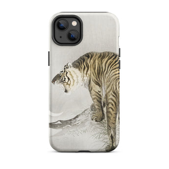 Roaring Tiger - Ohara Koson Shin-hanga Phone Case Iphone 14 Plus / Matte Tiger-themed Phone Case Ohara Koson, Koson’s Fierce Tiger, Koson