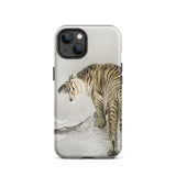 Roaring Tiger - Ohara Koson Shin-hanga Phone Case Iphone 13 / Matte Tiger-themed Phone Case Ohara Koson, Koson’s Fierce Tiger, Koson