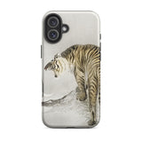 Roaring Tiger - Ohara Koson Shin-hanga Phone Case Iphone 16 Plus / Matte Tiger-themed Phone Case Ohara Koson, Koson’s Fierce Tiger, Koson