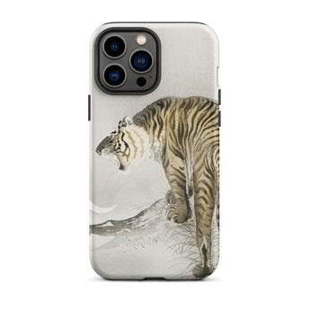 Roaring Tiger - Ohara Koson Shin-hanga Phone Case Iphone 13 Pro Max / Matte Tiger-themed Iphone Case Ohara Koson, Koson’s Fierce Tiger,