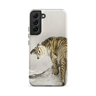 Roaring Tiger Ohara Koson Shin Hanga Samsung Case, Galaxy S22 Plus / Matte, White Phone Case Tiger Illustration