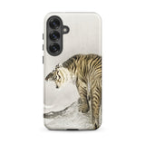 Roaring Tiger - Ohara Koson Shin-hanga Samsung Case, Galaxy S25 Plus / Matte, Smartphone Case Tiger Illustration