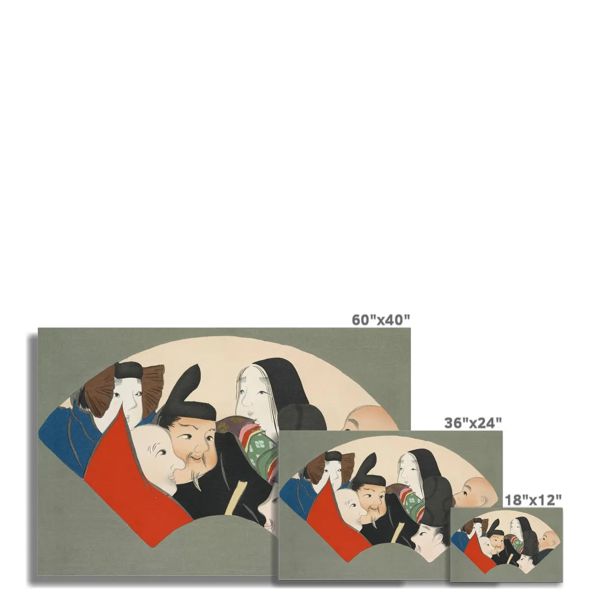 Rokkasen - Kamisaka Sekka Fine Art Print - Posters Prints & Visual Artwork - Aesthetic Art