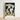Framed Art Deco-style Poster Man White Attire Golden Gray Pinstripes Bends, Low, Megaphone Tucked Gold, Cap Pulled Forward, Navy Sky