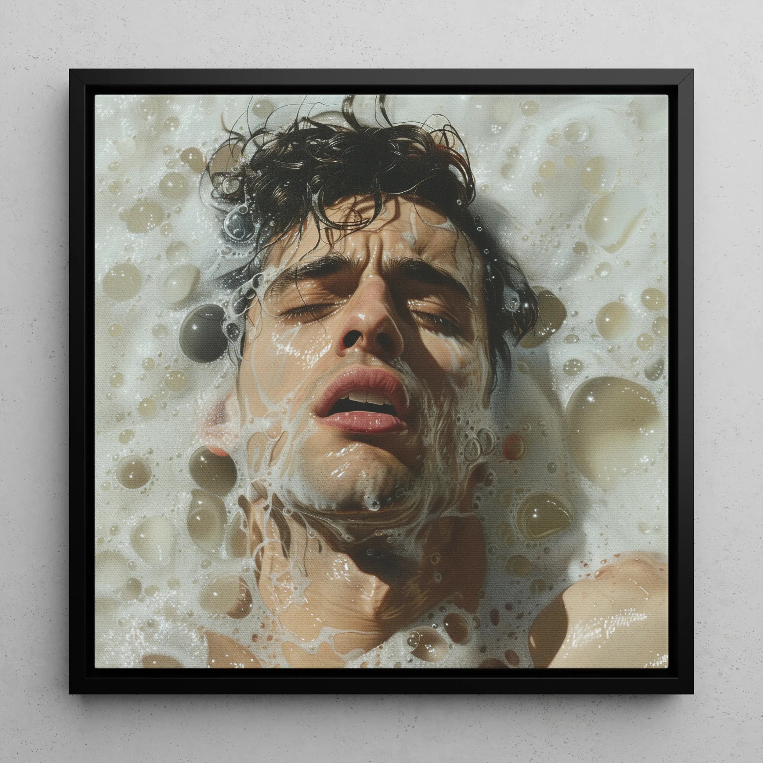 Rub-a-dub - Gay Wet Dream Art Framed Canvas Posters Prints & Visual Artwork