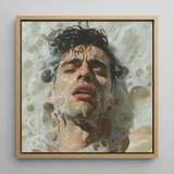 Rub-a-dub - Sexy Gay Dream Kunstdruck / Leinwand, 12x12’’ / 31x31cm / Naturrahmen, Poster, Drucke & visuelle Kunstwerke, Toby Leon