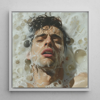Rub-a-dub - Sexy Gay Dream Art Print / Canvas, Homoerotic Art Print, Petit Mort, Gay Art