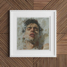Rub a Dub Sexy Gay Dream Art Print, Framed Portrait Photograph Person Submerged Water Eyes Closed
