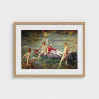 Ruby Gold and Malachite - Henry Scott Tuke Art Print / Canvas Tuke’s, Unfolds, Crystalline Shallows Prints