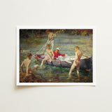 Ruby Gold and Malachite - Henry Scott Tuke Art Print / Canvas Tuke’s, Unfolds, Crystalline Shallows Prints