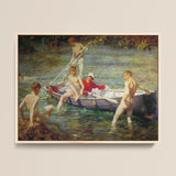 Ruby Gold and Malachite - Henry Scott Tuke Art Print / Canvas, 16x12’’ / 41x31cm / Natural Frame, Posters Prints & Visual Artwork, Toby Leon