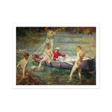 Ruby Gold and Malachite - Henry Scott Tuke Art Print / Canvas, Tuke’s Ruby, Malachite Unfolds, Crystalline Shallows