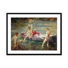 Ruby Gold and Malachite Henry Scott Tuke Art Print, Painting Boys