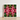 Framed Artwork Symmetrical Kaleidoscopic Pattern Vibrant Red White Bangkok’s Flower, Bangkok Market, Art Print