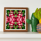 Ruby Reds - Bkk Flower Market Orchid Op Art Print