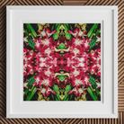 Ruby Reds - Bkk Flower Market Orchid Op Art Print