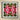 Ruby Reds - Bkk Flower Market Orchid Op Art Print, Kaleidoscopic Pattern Pink Orchids Green Leaves Symmetrical Design