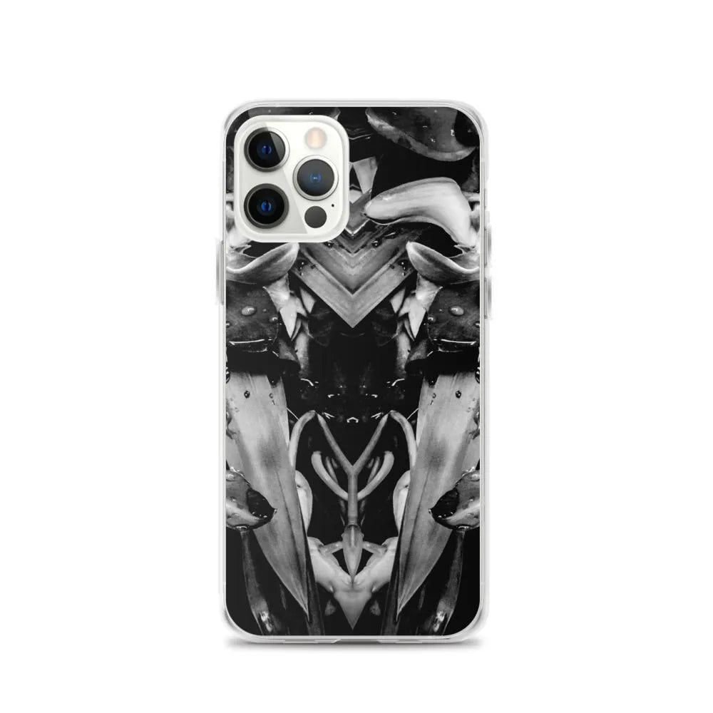 Ruby Reds² Floral Iphone Case - Black And White - Iphone 12 Pro - Mobile Phone Cases - Aesthetic Art