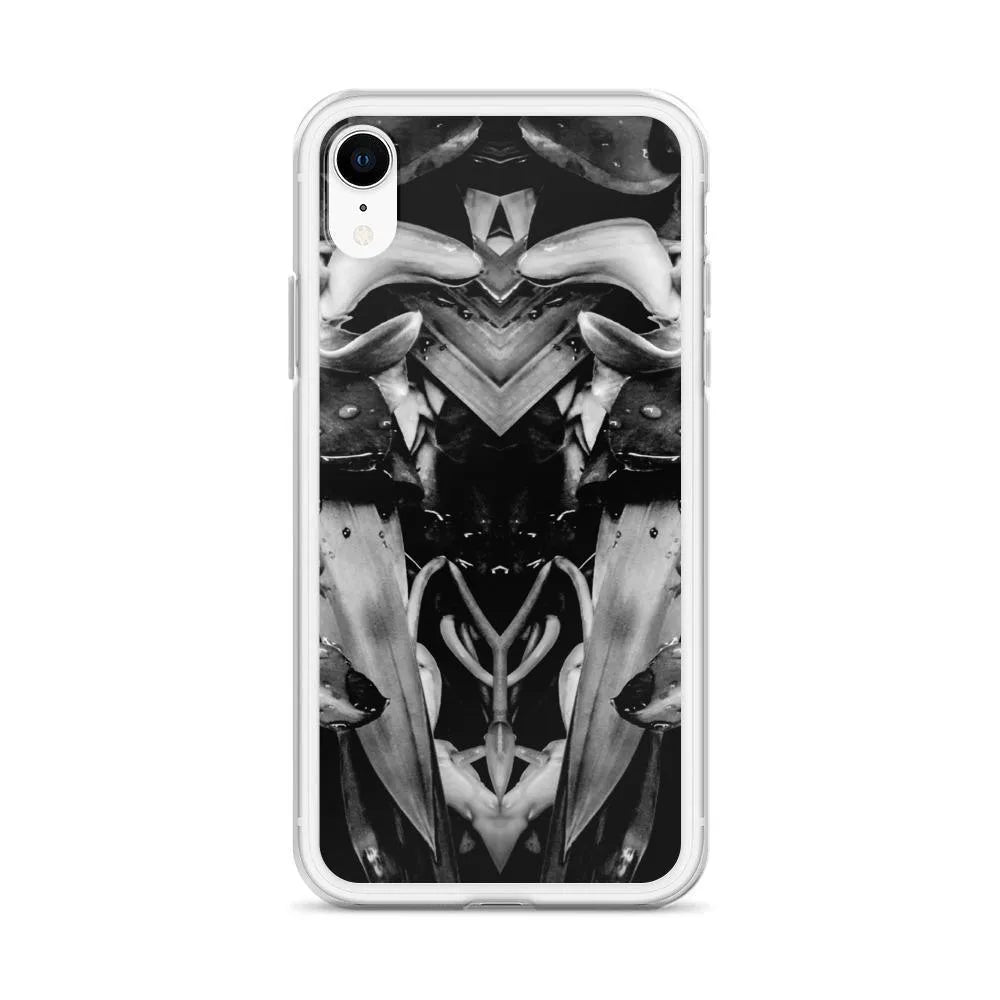Ruby Reds² Floral Iphone Case - Black And White - Mobile Phone Cases - Aesthetic Art