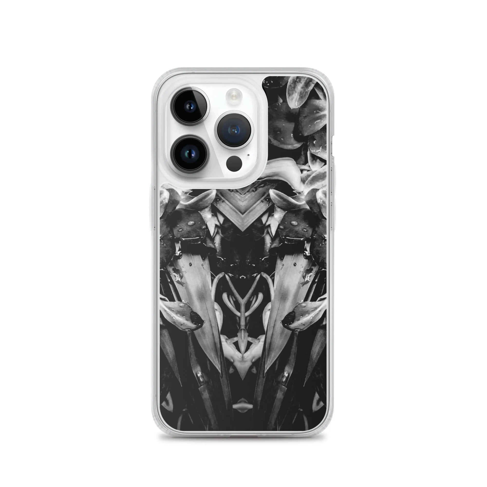 Ruby Reds² Floral Iphone Case - Black And White - Iphone 14 Pro - Mobile Phone Cases - Aesthetic Art