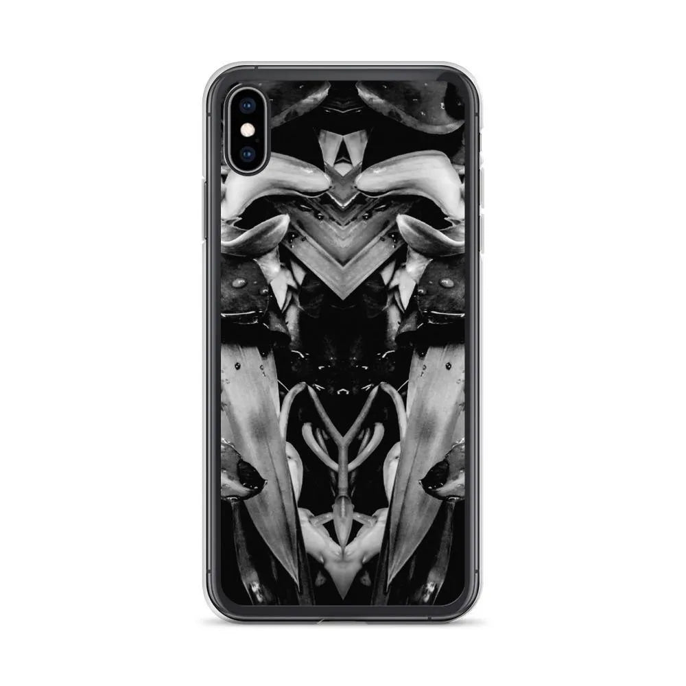 Ruby Reds² Floral Iphone Case - Black And White - Iphone Xs Max - Mobile Phone Cases - Aesthetic Art