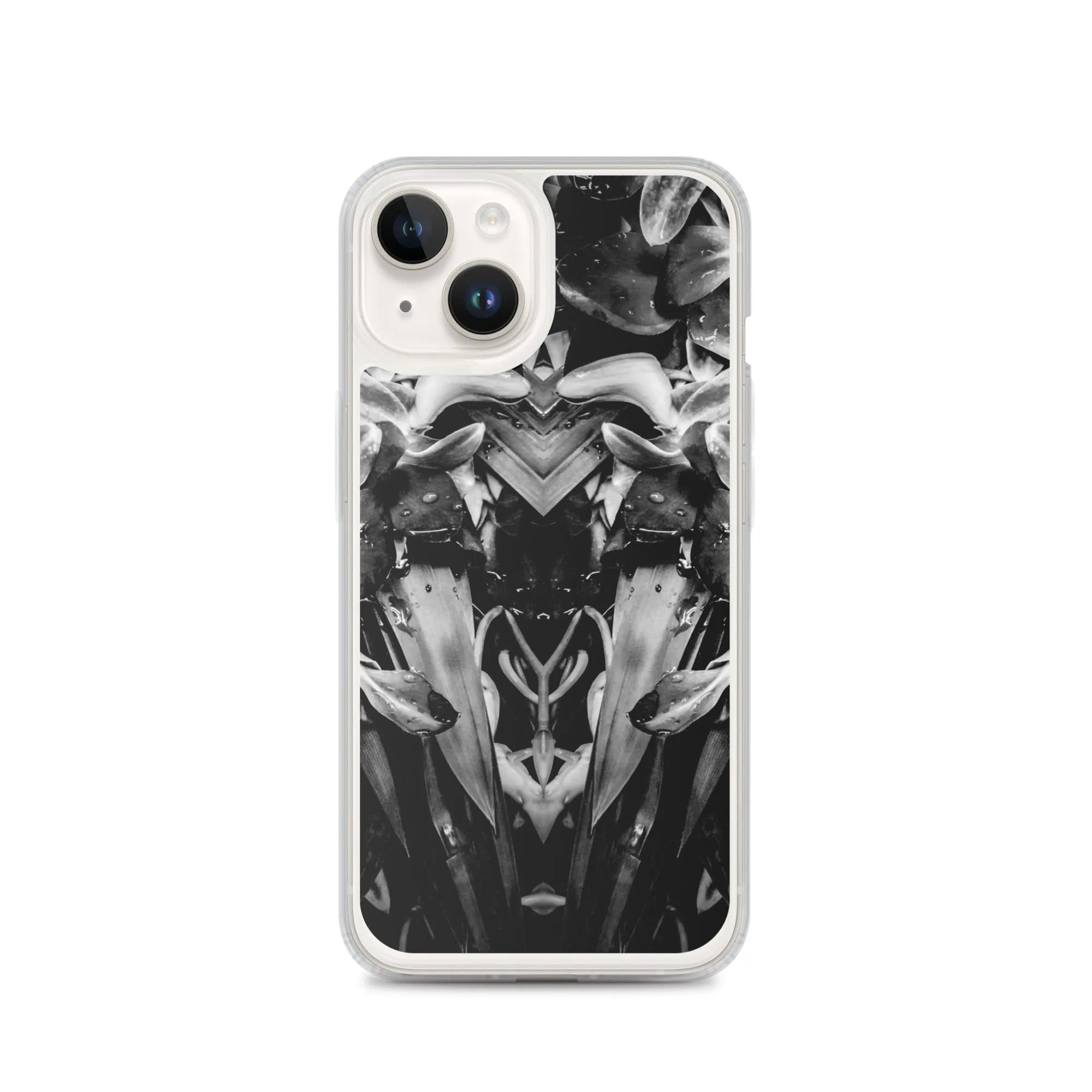 Ruby Reds² Floral Iphone Case - Black And White - Iphone 14 - Mobile Phone Cases - Aesthetic Art