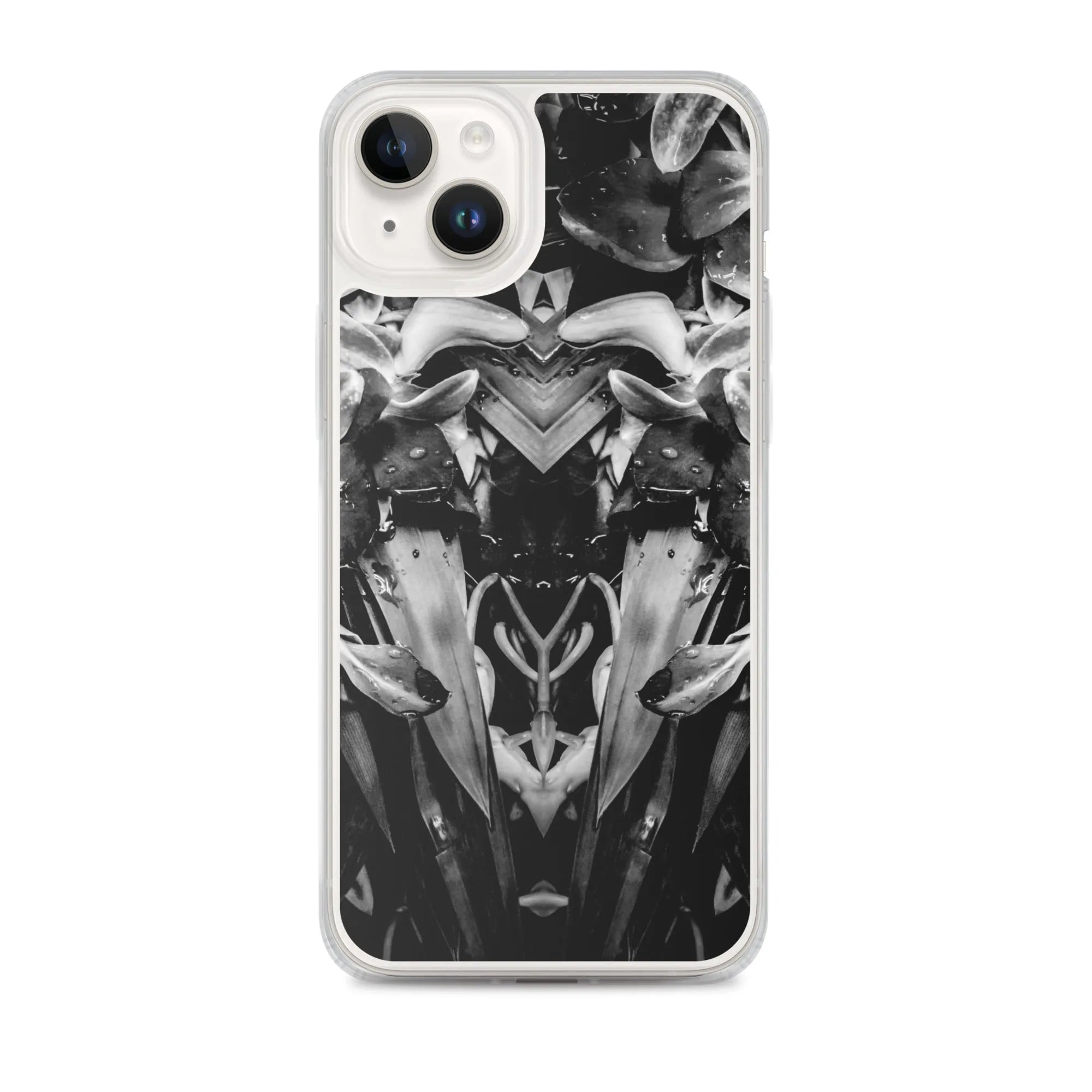 Ruby Reds² Floral Iphone Case - Black And White - Iphone 14 Plus - Mobile Phone Cases - Aesthetic Art