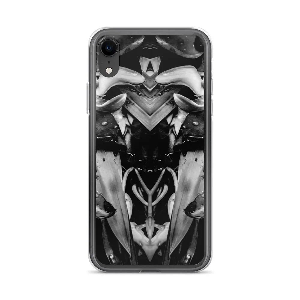 Ruby Reds² Floral Iphone Case - Black And White - Iphone Xr - Mobile Phone Cases - Aesthetic Art