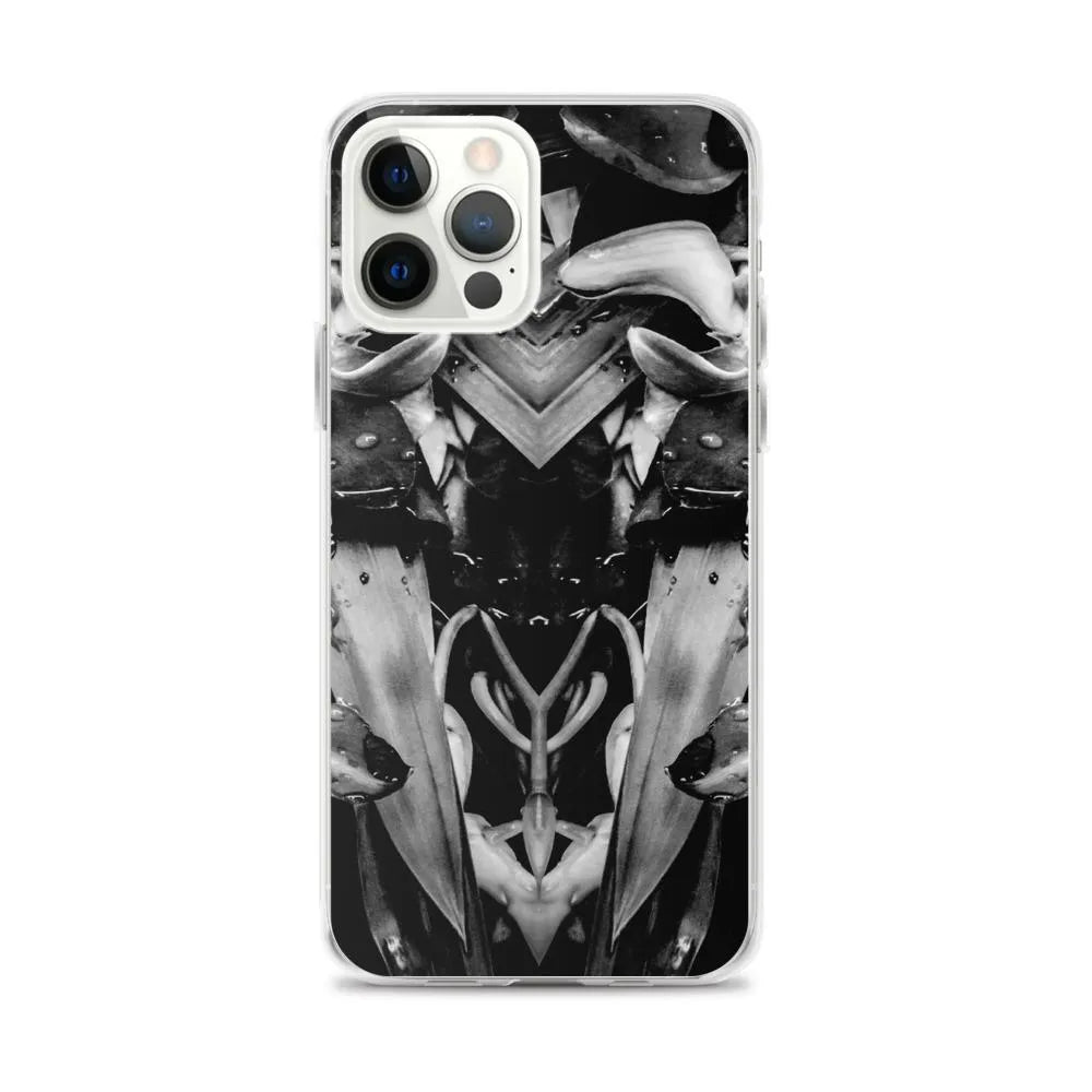 Ruby Reds² Floral Iphone Case - Black And White - Iphone 12 Pro Max - Mobile Phone Cases - Aesthetic Art