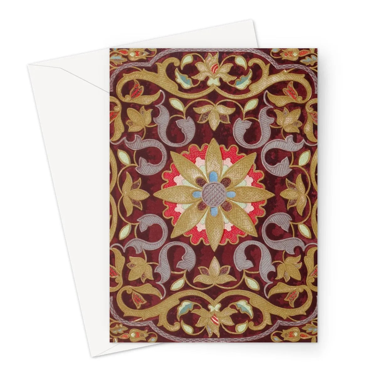 Russian Embroidery Greeting Card - A5 Portrait / 1 Card - Greeting & Note Cards - Aesthetic Art