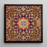 Russian Embroidery - Matthew Digby Wyatt Art Print / Canvas, 12x12’’ / 31x31cm / Black Frame, Posters Prints & Visual Artwork, Toby Leon