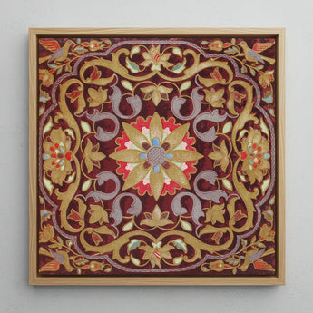 Russian Embroidery - Matthew Digby Wyatt Art Print / Canvas, 12x12’’ / 31x31cm / Natural Frame, Posters Prints & Visual Artwork, Toby Leon
