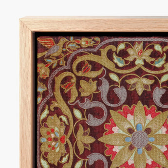 Framed Piece Ornate Embroidered Textile Art Intricate Floral Matthew Digby Wyatt, Russian Embroidery, Tsarist Splendor Created