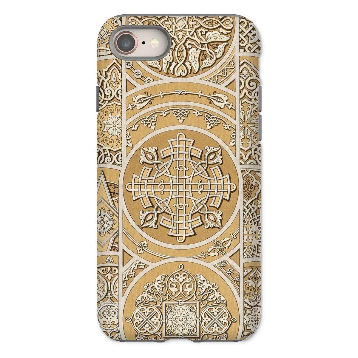 Russian Pattern - Auguste Racinet Iphone Case, 8 / Matte, Ornate Phone Case Intricate Celtic-inspired Designs Gold Cream