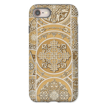 Russian Pattern - Auguste Racinet Iphone Case 8 / Matte Ornate Phone Case Intricate Celtic-inspired Designs Gold Cream Auguste Racinet, Art