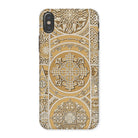 Russian Pattern Auguste Racinet Iphone Case, x / Matte, Ornate Phone Case Intricate Gold White Islamic Inspired Geometric