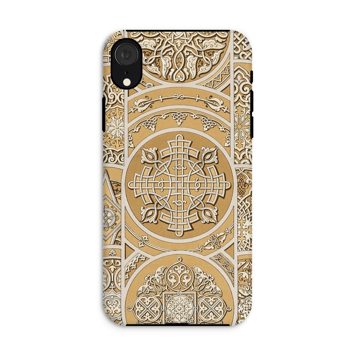 Russian Pattern Auguste Racinet Iphone Case, Xr / Matte, Ornate Phone Case Intricate Gold White Celtic Inspired Designs