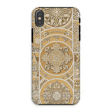 Russian Pattern - Auguste Racinet Iphone Case, Xs / Matte, Ornate Phone Case Intricate Gold White Geometric Floral